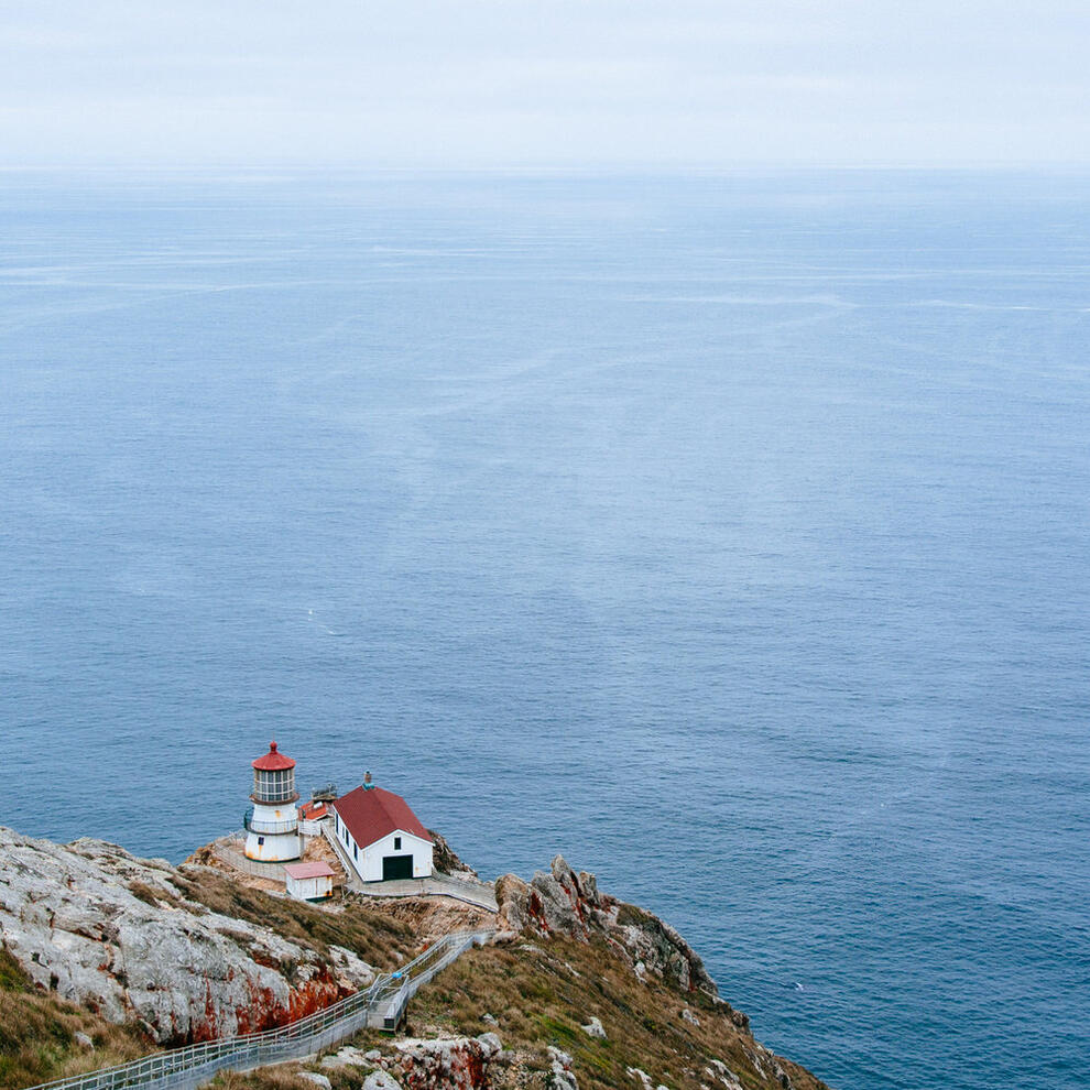 Point Reyes Lighthouse in Point Reyes National Seashore - Marin County, California