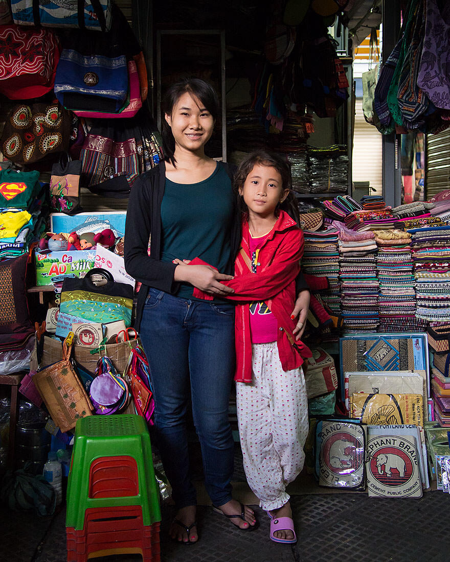 Liya, with younger sister, Nita
